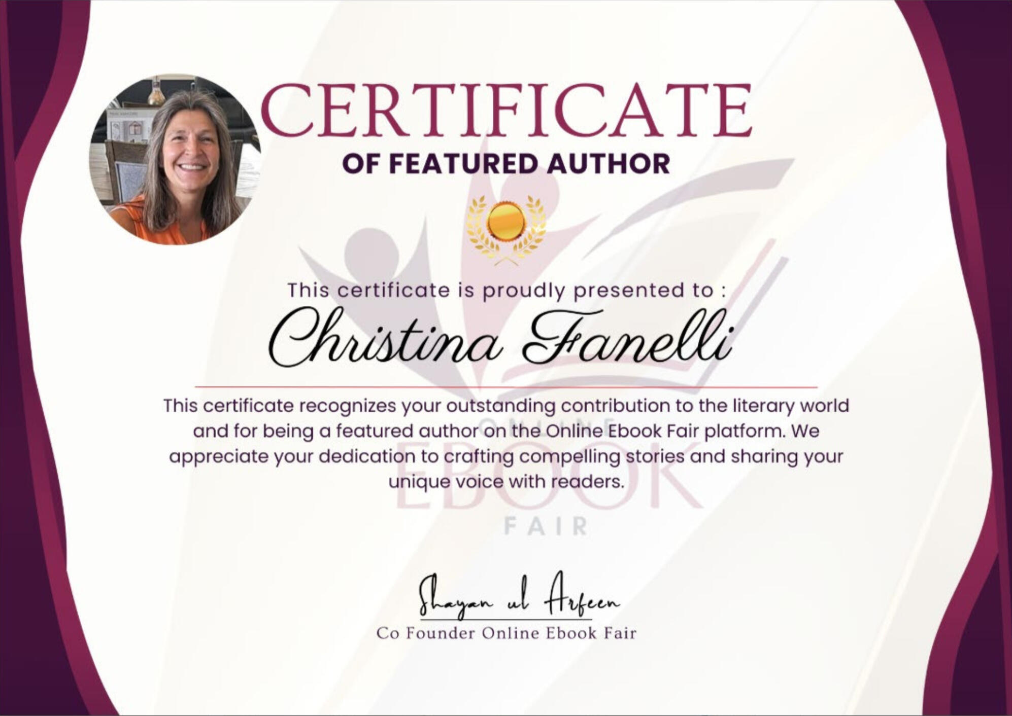 Christina Fanelli Author By Christina Fanelli Author